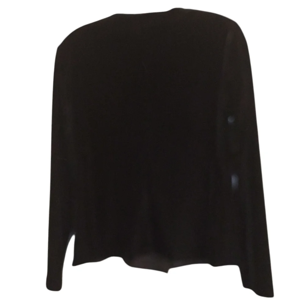 Ronni Nicole Petite Black Velvet Jacket Size Small Petite - Picture 2 of 5